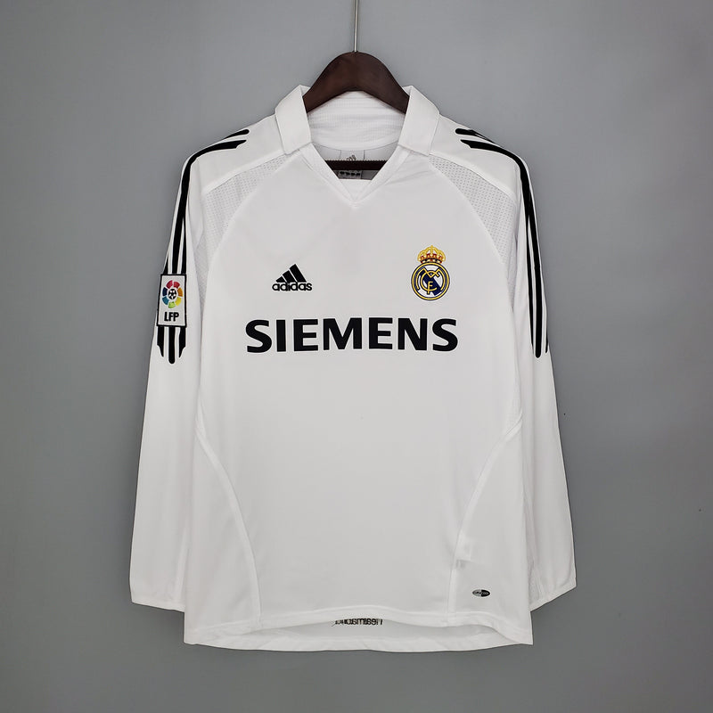 Jersey Real Madrid Titular 05/06 - Retro Manga Comprida