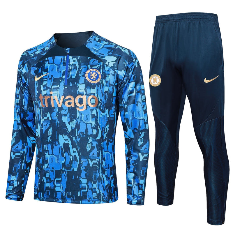 CONJUNTO DE TREINO CHELSEA 23/24 COM ZIPER