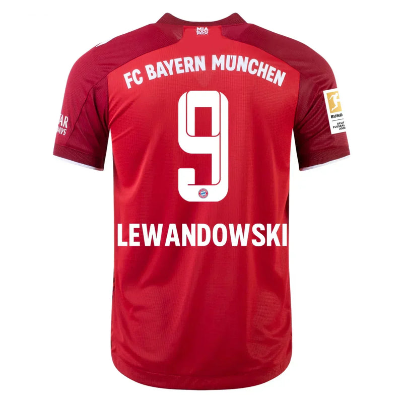 Robert Lewandowski Bayern Munich 21/22 Player [Slim Fit] I Home Jersey - Adidas