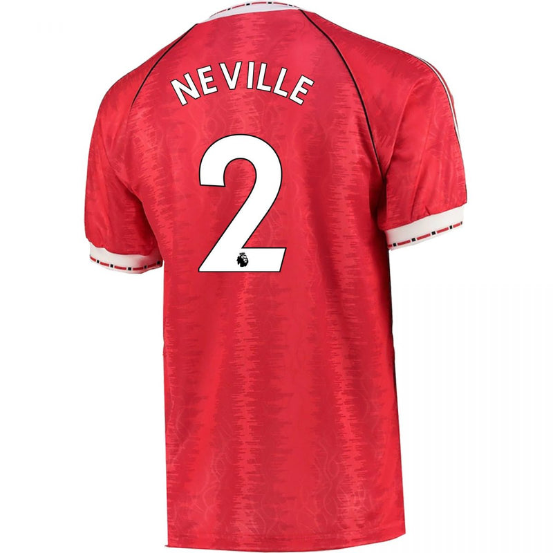 Gary Neville Manchester United 1990 Jersey - Adidas