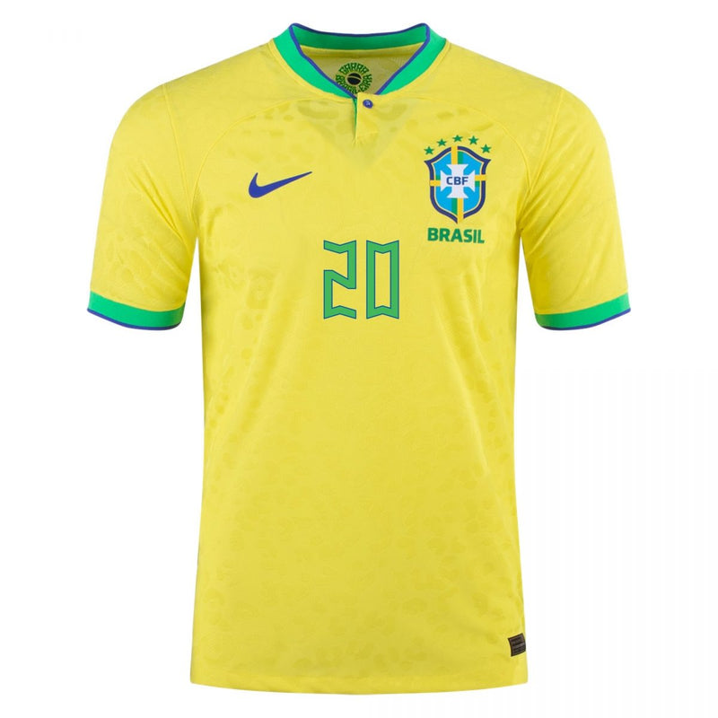 Vinicius Jr. Brazil 22/23 Player [Slim Fit] I Home Jersey - Brasil - Nike