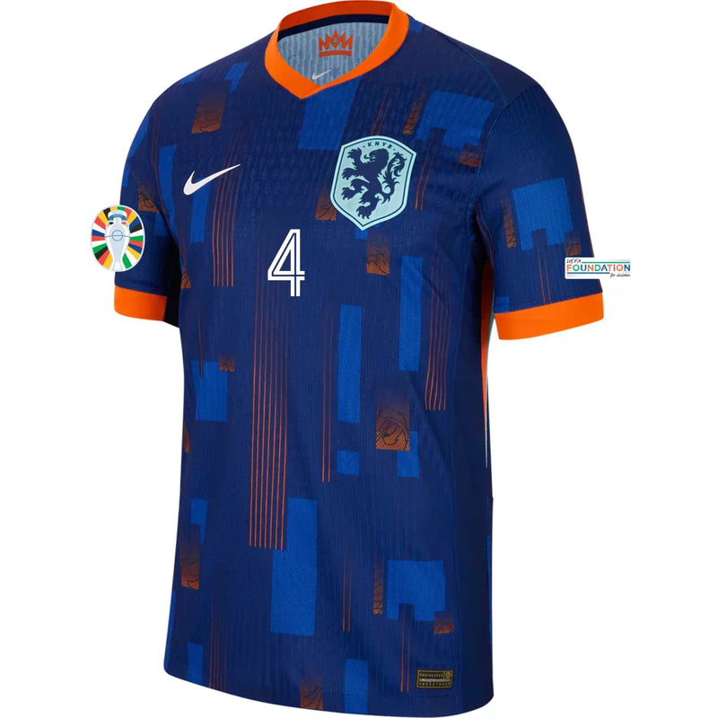 Virgil van Dijk Netherlands 24/25 Player [Slim Fit] II Away Jersey - Nike