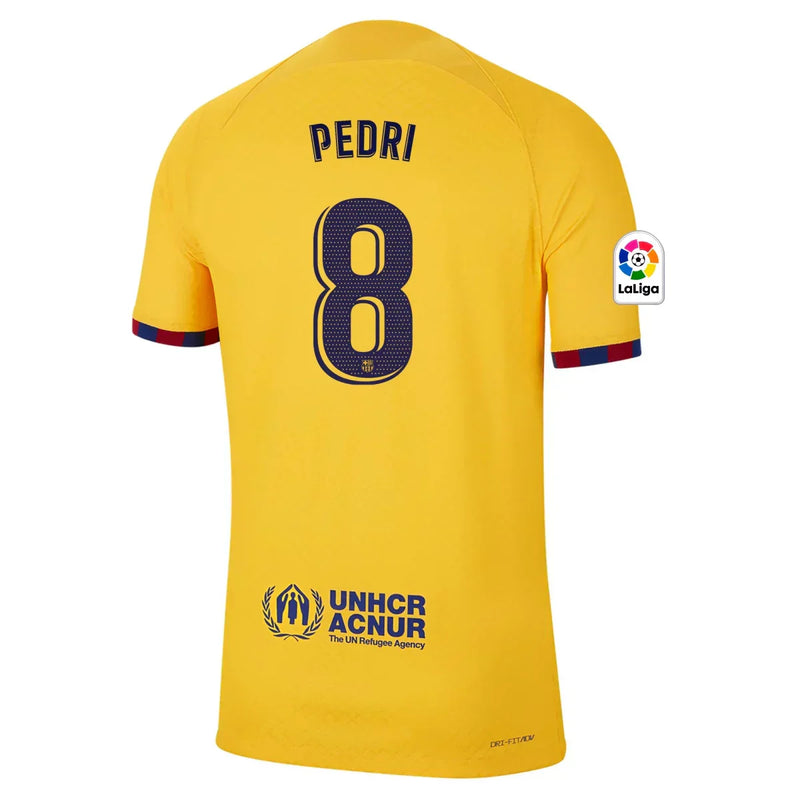 Pedri Barcelona 22/23 Player [Slim Fit] Senyera IV Fourth Jersey - Nike