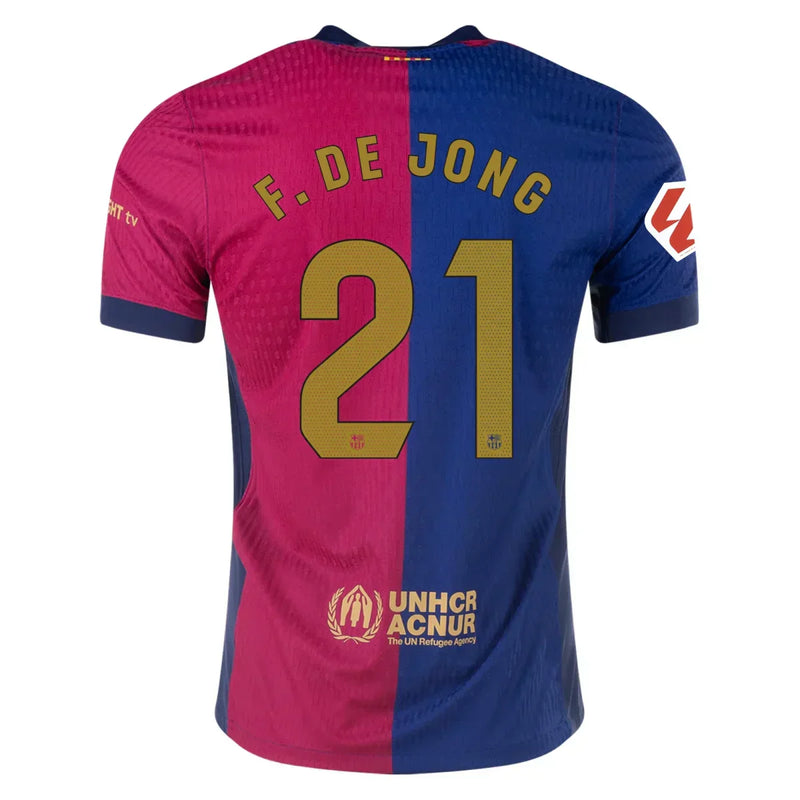 Frenkie de Jong Barcelona 24/25 Player [Slim Fit] I Home Jersey - Nike