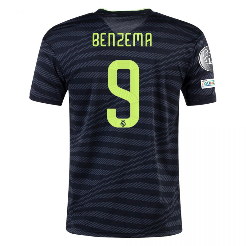 Karim Benzema Real Madrid 22/23 UCL III Third Jersey - Adidas