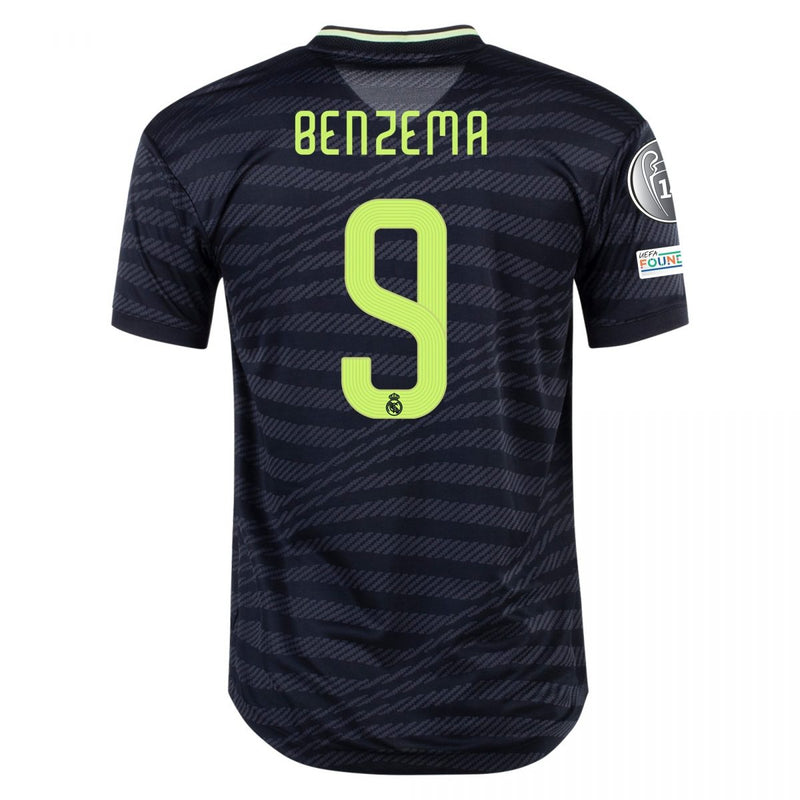 Karim Benzema Real Madrid 22/23 UCL Player [Slim Fit] III Third Jersey - Adidas