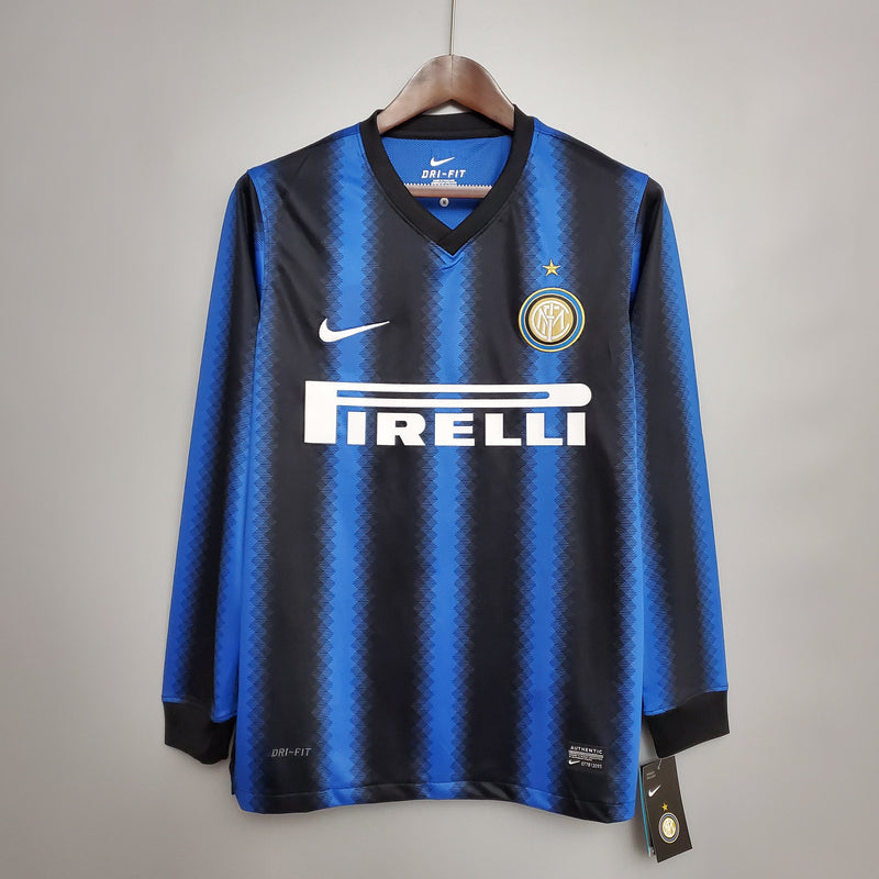 Jersey Inter de Milão Titular 10/11 - Retro Manga Comprida